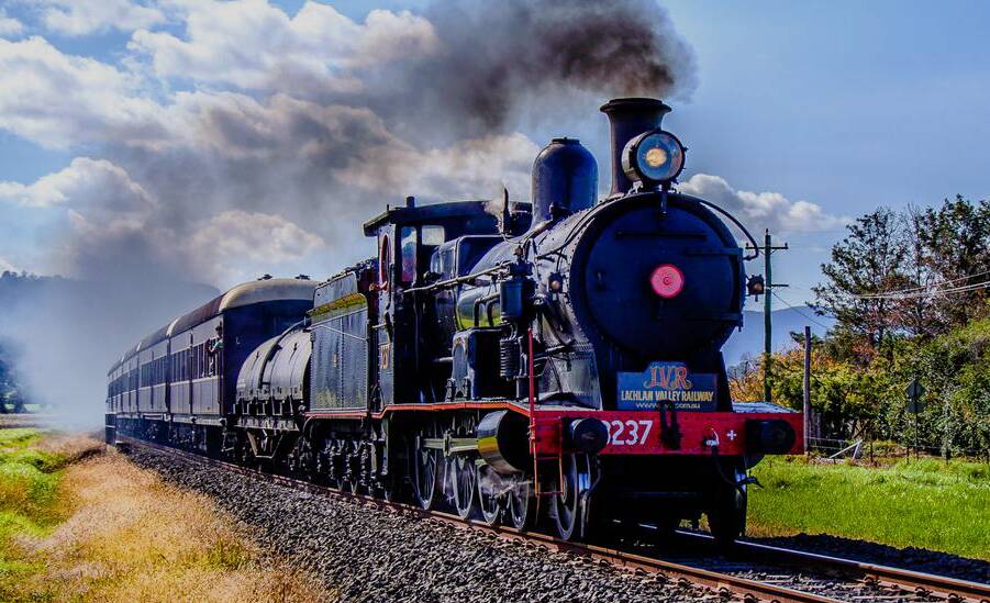 GOING LOCOMOTIVE: Jump on board the steam train at the Junee Rhythm'n'Rail Festival and step back in time.