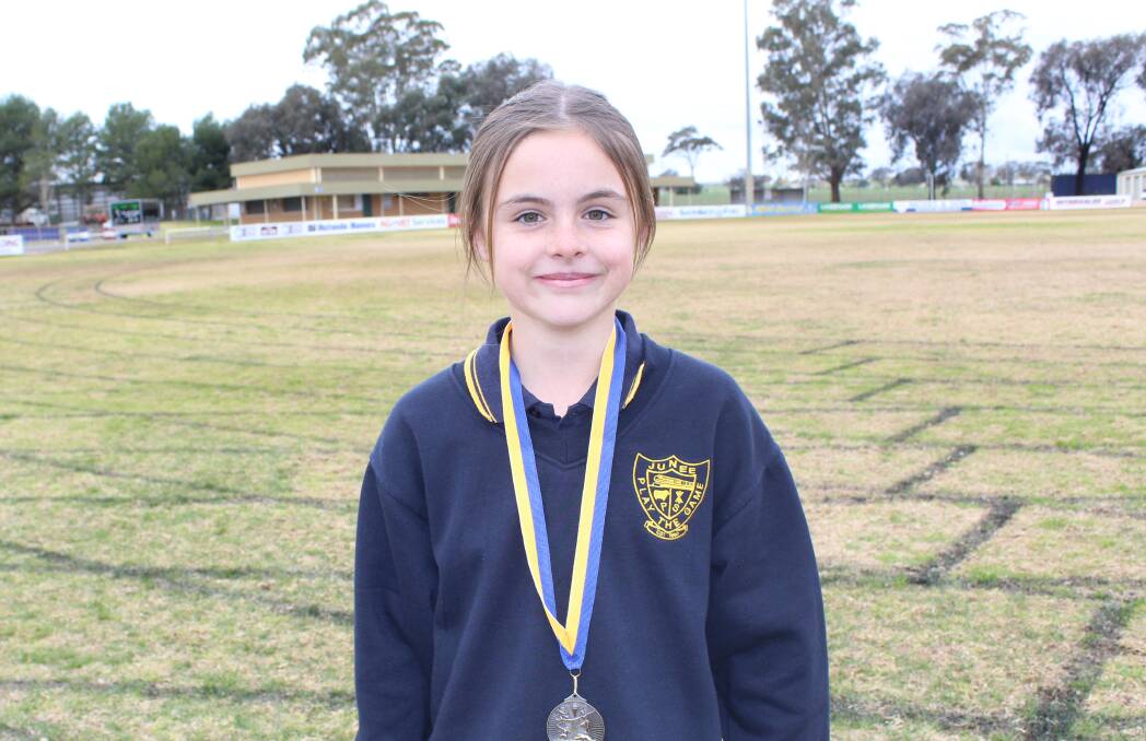 YOUNG TALENT: Abbey Field has qualified for the state athletics championships after winning the 100m and 200m sprints at the Riverina Athletics Carnival. 