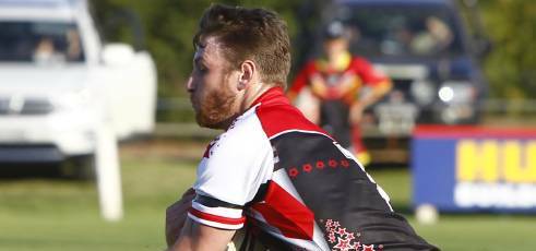 ON A MISSION: Star Diesels fullback Daniel Foley in red-hot form for the Group Nine All Stars during the Reconciliation Cup at Harris Park on Saturday.