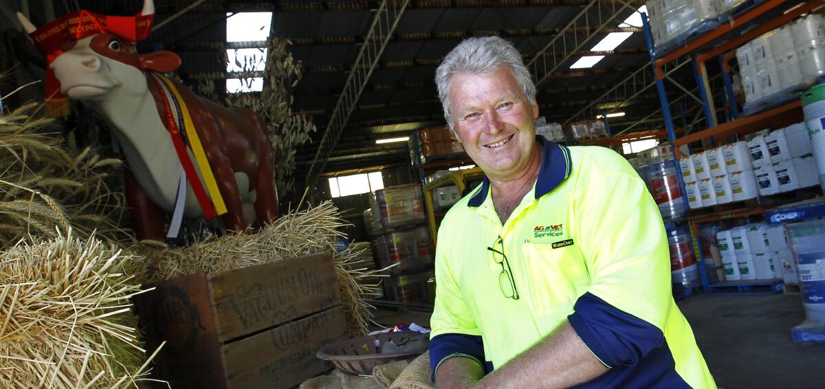 RIDING OFF INTO THE SUNSET: Brian Higginson has announced his retirement from AGnVET after working at the Lisgar Street premises for 43 years. Picture: Les Smith