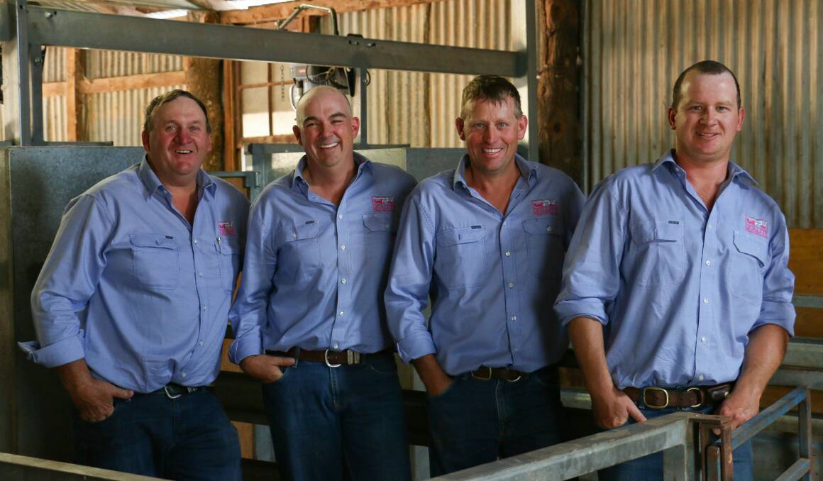 THE rural team from Quality Property & Livestock (from left) Craig Pellow, Jason Haines, Brad Pellow and Ken Sutherland.