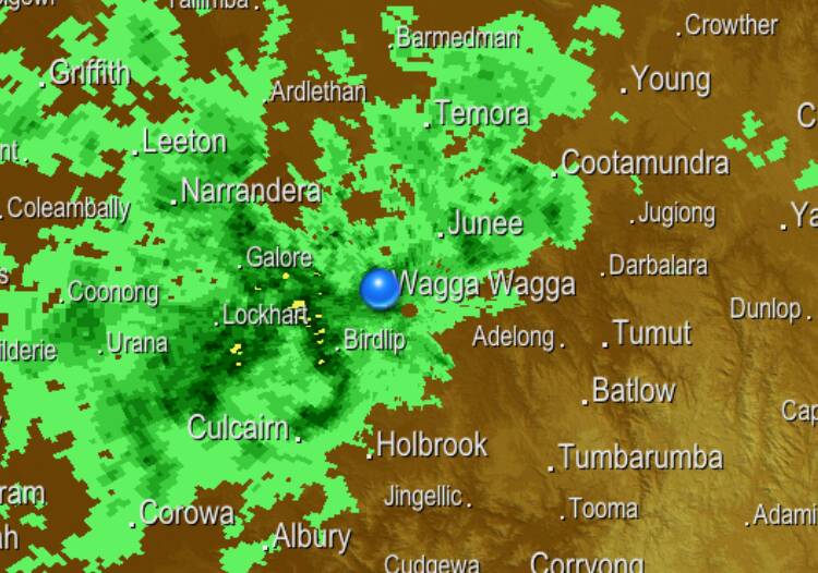 Rain is making its way across the Riverina. Picture: Weatherzone
