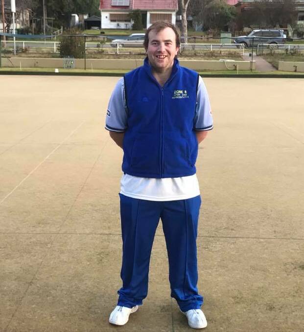 CROWNING GLORY: Sean Smith, 31, defeated Robert Minister, 20, in the Junee Bowling Club’s 2017 men’s major singles. Picture: Contributed