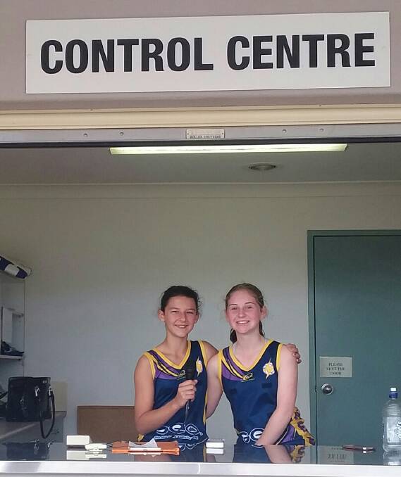Mia Phillips and Lara Drum, undertaking duties in the Control Centre.