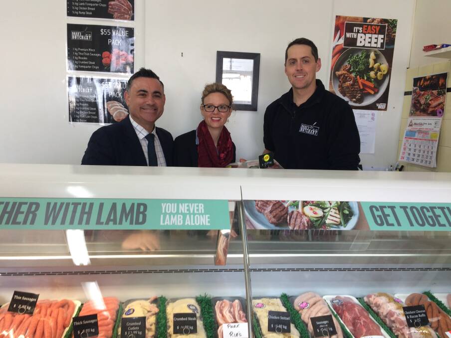 MEATY OFFERS: Brad from Brad's Butchery said "every dollar helps" and will look at  applying for a rebate on a coolroom upgrade. Photo: Madeleine Clarke 