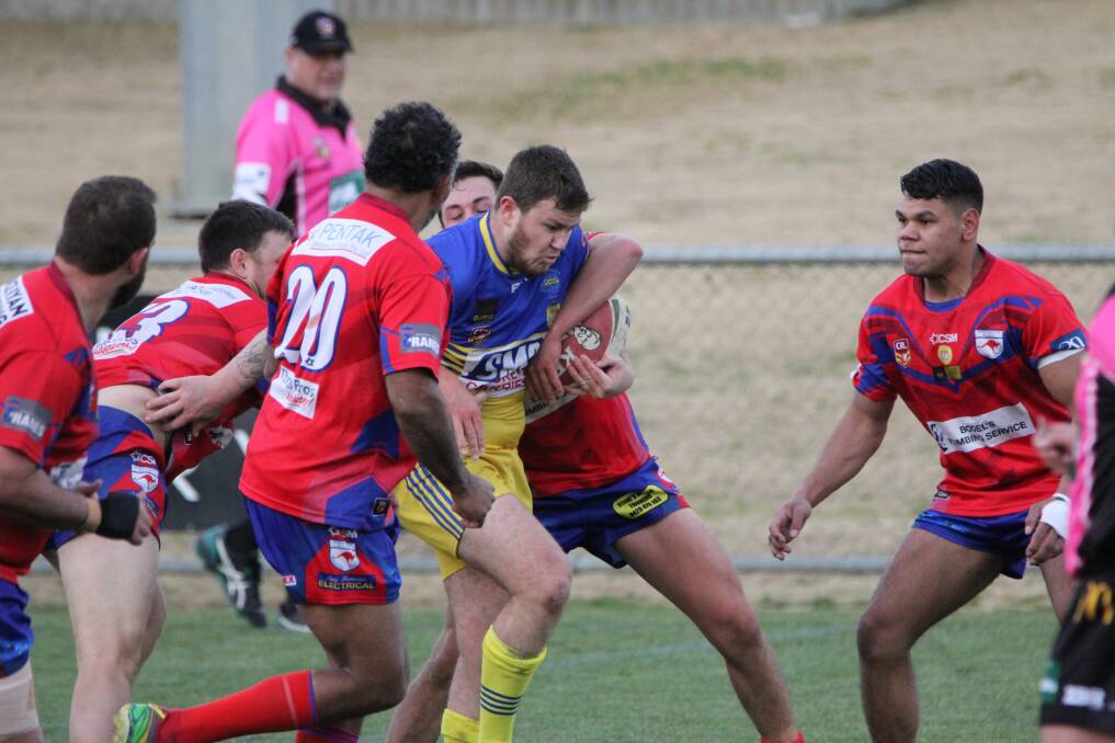 Simon Wilson has drawn praise for a strong season. He scored the second try for the Diesels against a solid show from the Wagga Kangaroos. Picture: Elizabeth Cowled