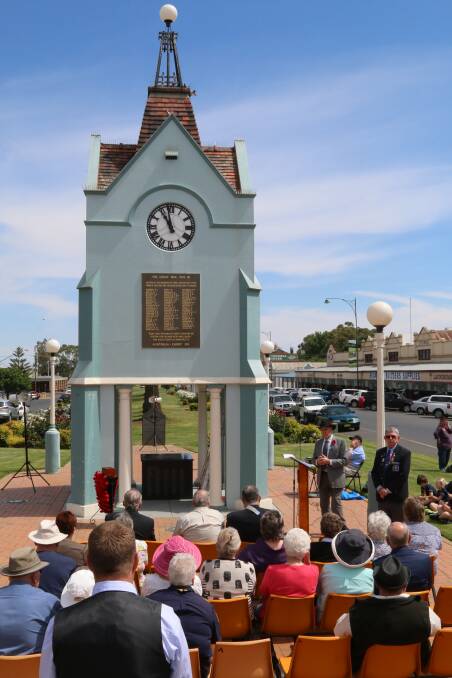 LEST WE FORGET: The Junee community gathered to remember. Photo: Peter Neve
