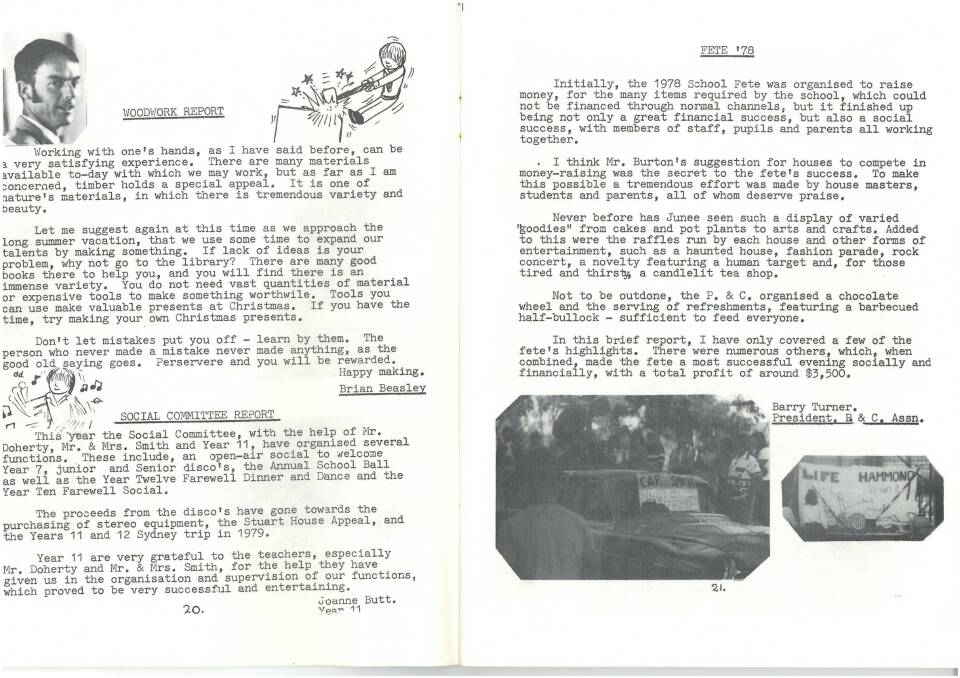 An old report from the archives on the 1978 fete. Picture: Supplied