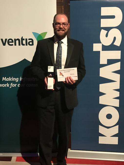 WINNERS ARE GRINNERS: Will Barton, Junee Shire Council’s director of engineering services 