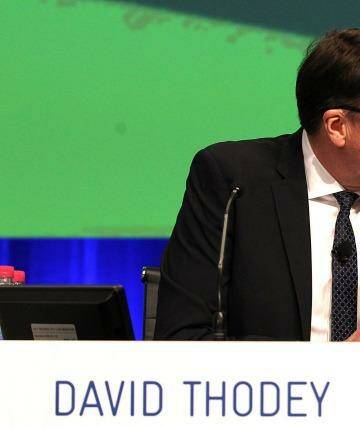 Telstra chief executive David Thodey says the company will continue to use overseas customer service centres. Photo: Rob Homer