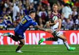 Daly Cherry-Evans was among the scorers as Manly beat fading Parramatta by 14 points. (Mark Evans/AAP PHOTOS)
