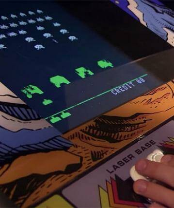 You can now play Space Invaders at Sweden's major airports. Photo: Swedavia