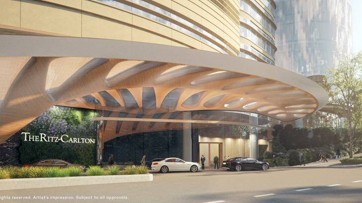 FJMT has been awarded the design for the new Ritz-Carlton hotel at The Star casino, sydney Photo: Supplied