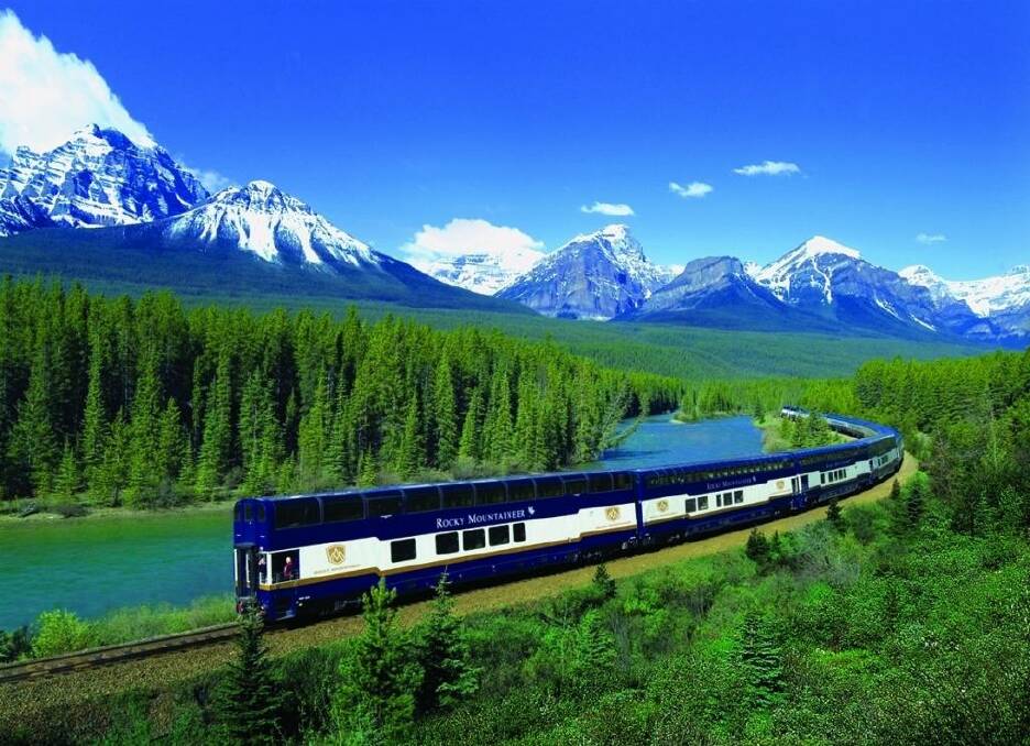 The Rocky Mountaineer in Canada.