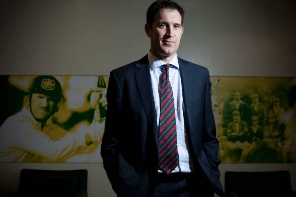 Cricket Australia CEO James Sutherland will continue in his role. Photo: Arsineh Houspian