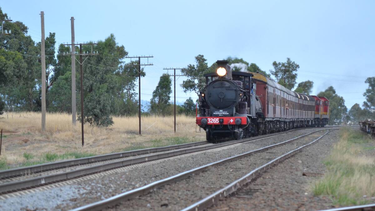 Steam train 3265. Picture: Declan Rurenga