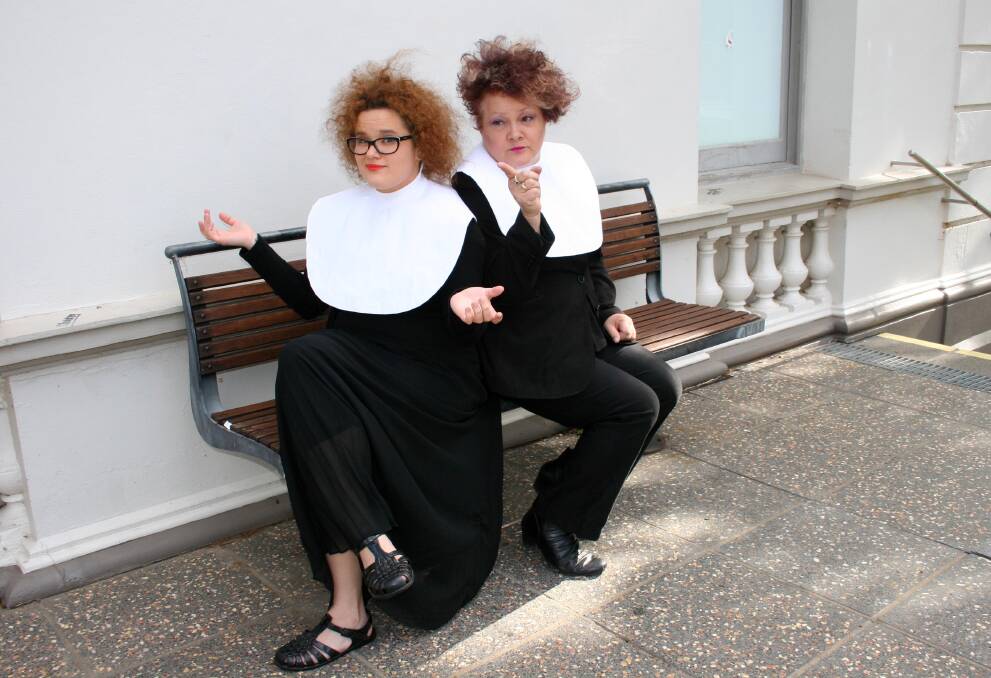 Junee's dynamic acting duo Leah Ellis and her mum Judy-Ann Emberson will take to the stage for SoACT's Nunsense. Picture: Declan Rurenga
