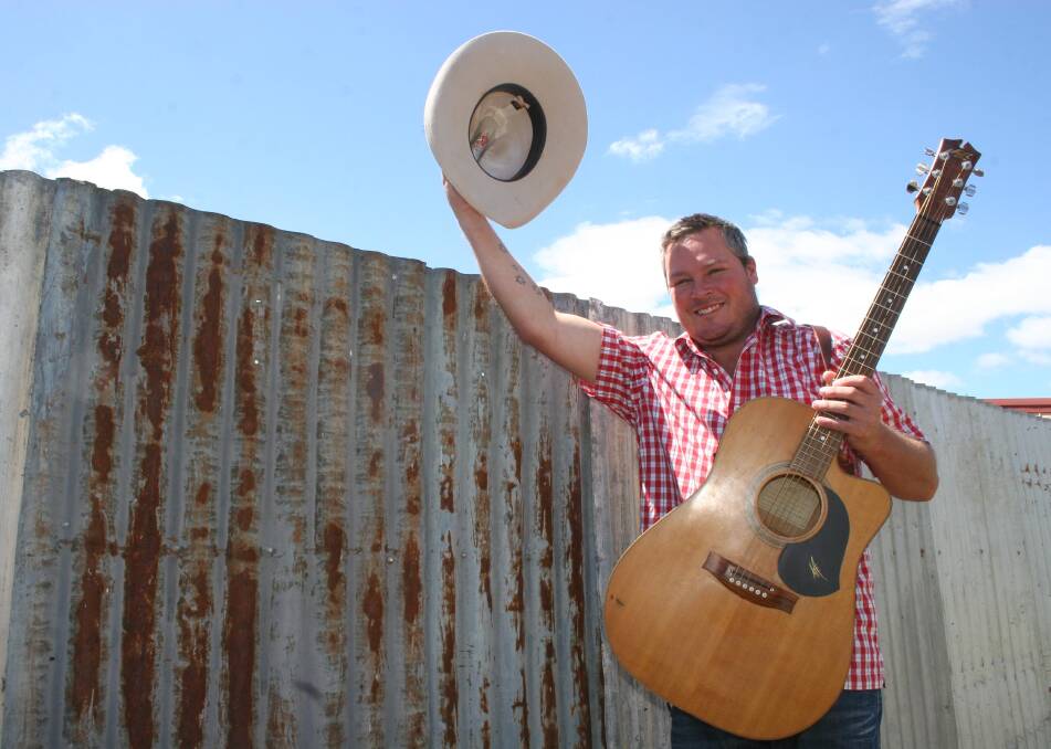 Junee singer-songwriter Nathan Charlton has immortalised the Conargo Pub in a song which took out the Tamworth Country Music Festival’s Pub Song competition. Picture: Declan Rurenga