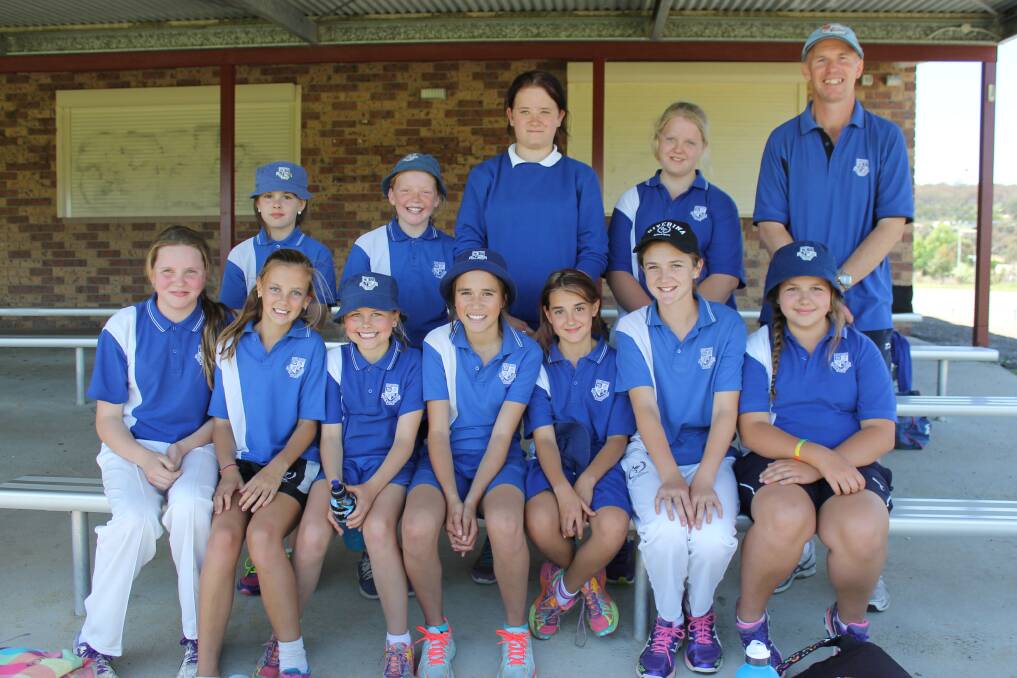 Junee North Public School's girls cricket team are Riverina champions after defeating teams from Wagga, Junee and Tumbarumba. Picture: Melanie Miller