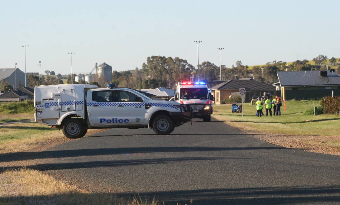 A 16-year-old cyclist remains in a critical condition after an accident on Loughan Road in Junee.