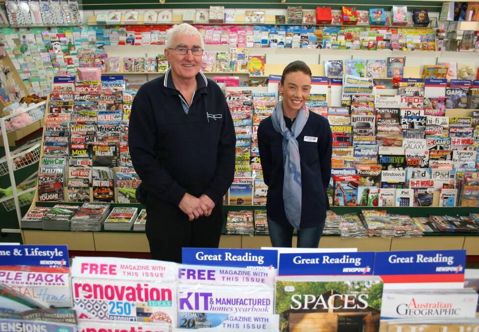 The Junee Newsagency has changed hands with Ken Dwyer handing it over to Tanya Guinan after more than a quarter of a decade. Picture: Declan Rurenga