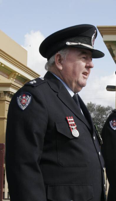 FOUR DECADES: It was in 1975 that Robbie Duncan was made captain of the Junee fire brigade after joining in 1970.