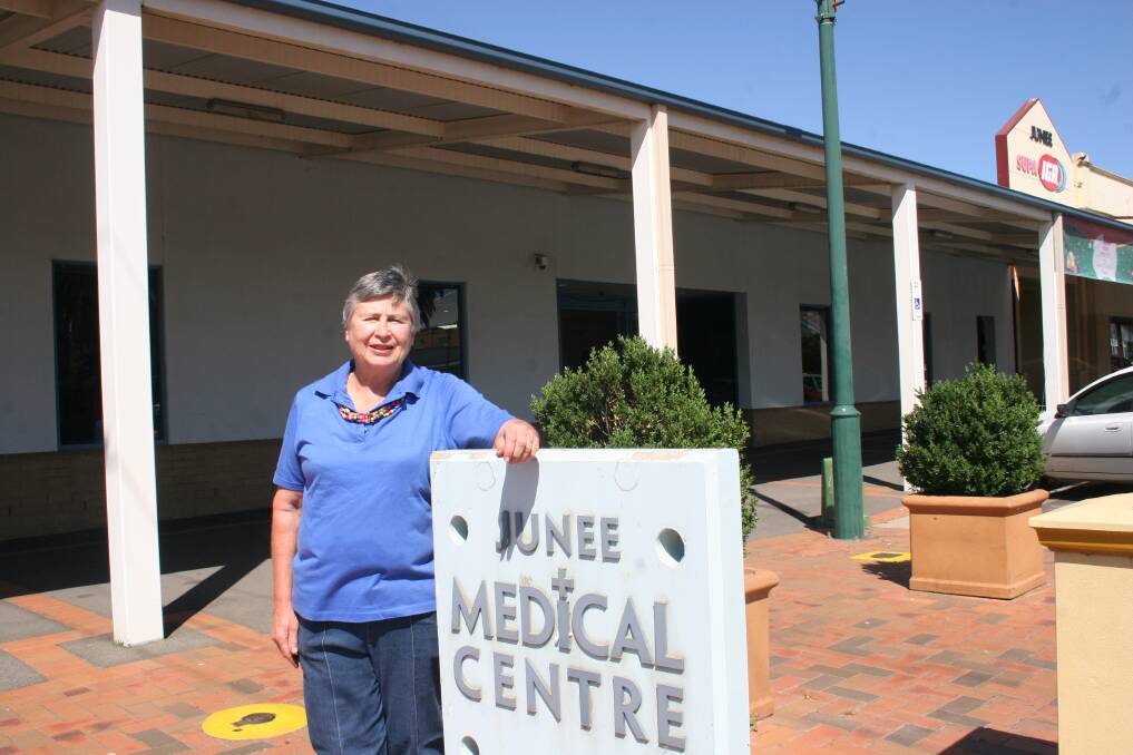 Junee deputy mayor Pam Halliburton is warning residents of the medical centre may be threatened by amalgamation. Picture: Declan Rurenga