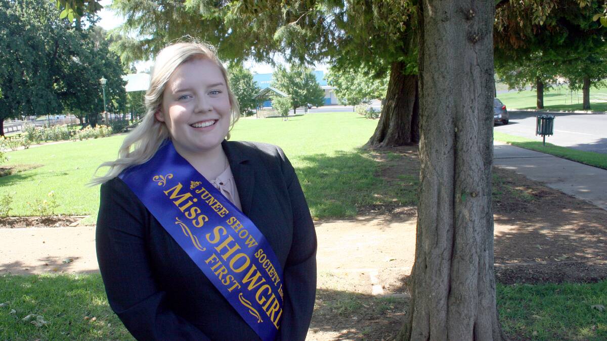 SHOW TIME: Taylor Baxter will head to the Showgirl Zone judging for the chance to represent Junee at the Sydney Royal Easter Show. Picture: Declan Rurenga