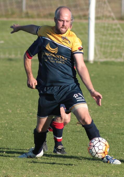 Wagga United's former coach Travis Weir put the Jaguars on an even footing with the team during their game last weekend, but it was not to be.