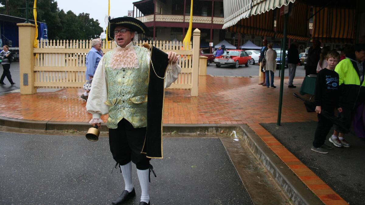 James Davies is the festival's town crier.