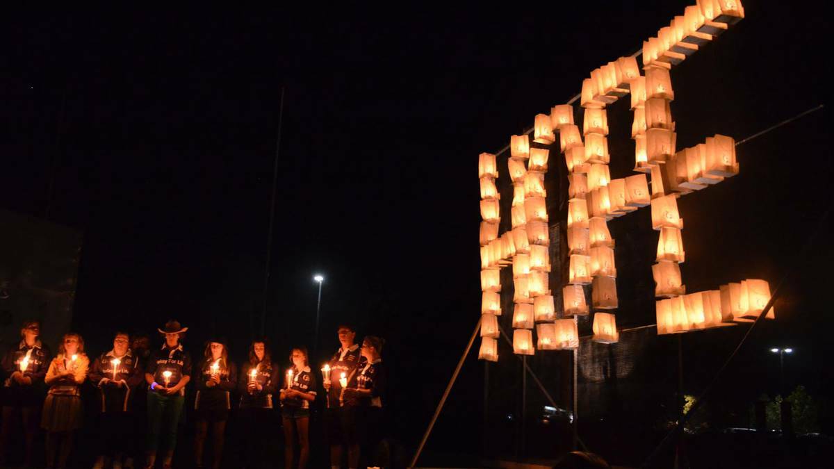 The message was simple at Griffith's Relay For Life. Picture: The Area News
