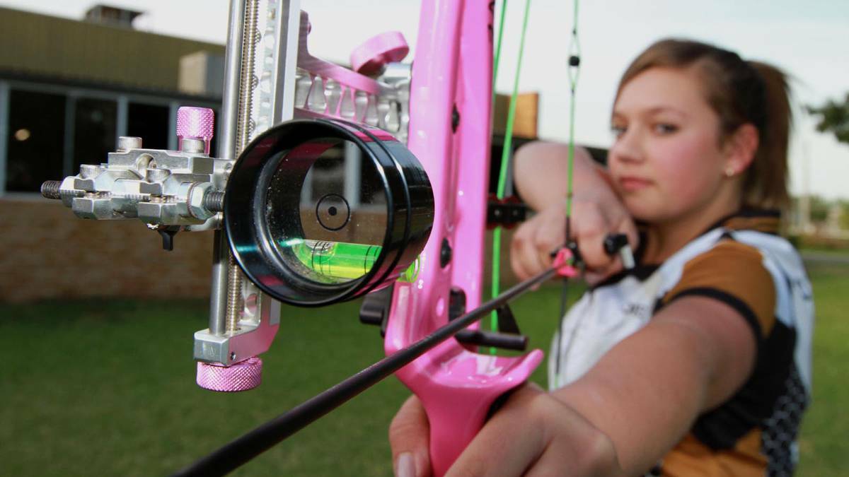 Maddie Salvestro stormed the New Zealand national archery titles in January. Picture: The Area News