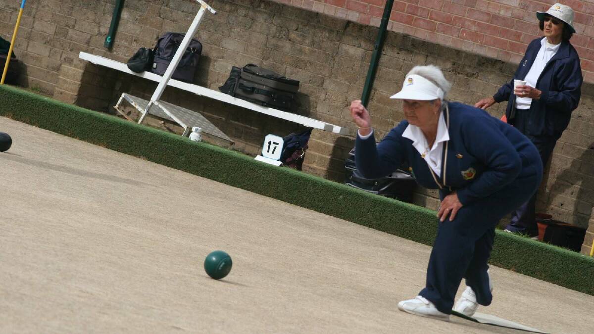 Beryl Lawson, president of the Central Riverina District Womens Bowling.