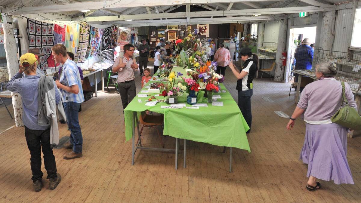 Illabo Show - The flower judging section. Picture: Les Smith