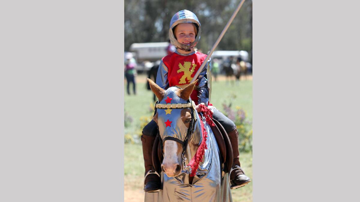 Illabo Show - Marissa Sheehan on her noble steed Dermott. Picture: Les Smith