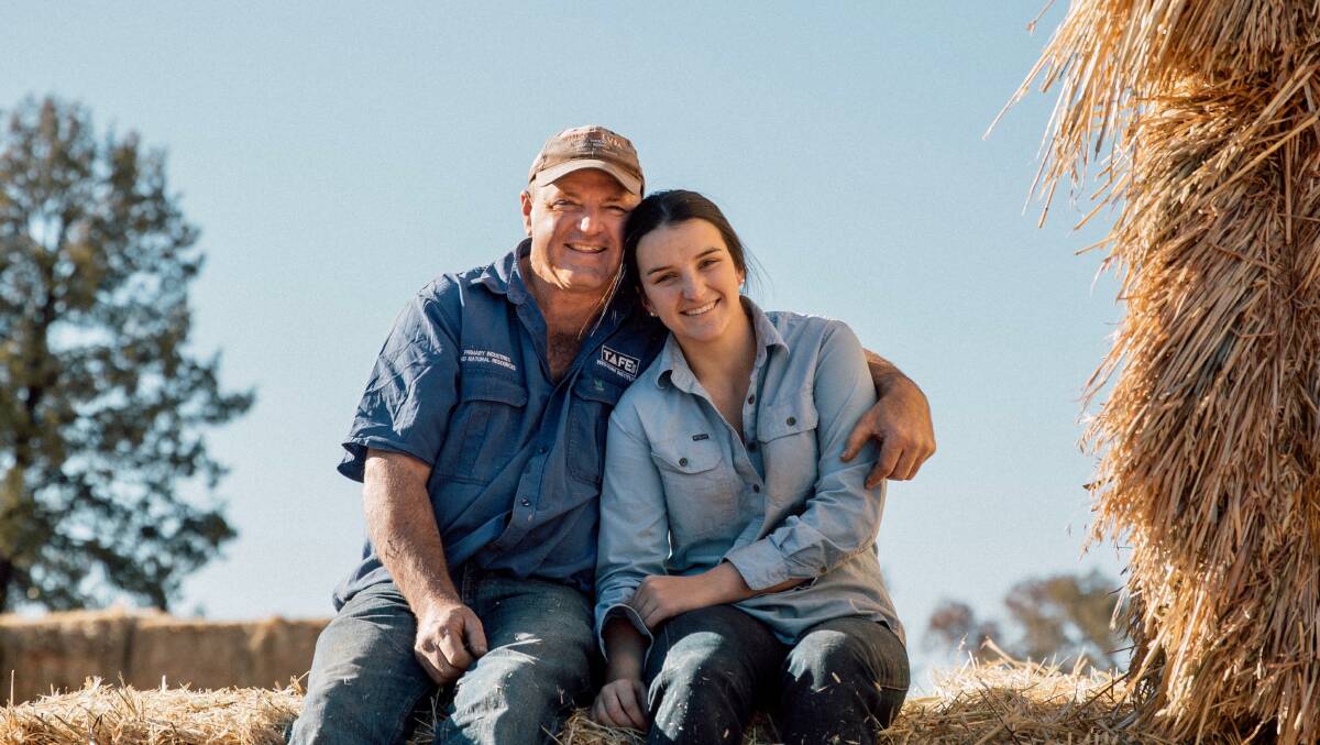Father and daughter Brad and Tasha Hurley started transforming spoons into rings in the drought. Photo: Melise Coleman