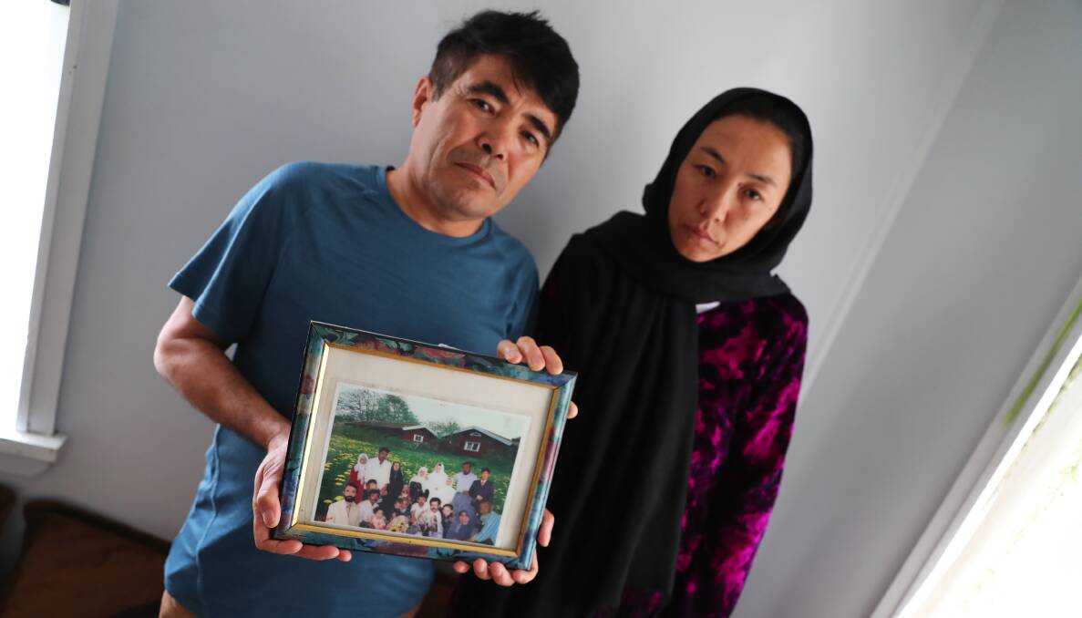 WORRIED: Ali Rahimi and his wife, Hakimeh, fear for their family members trapped in Afghanistan as the Taliban inflicts horrendous suffering and carnage throughout their homeland. Picture: Emma Hillier