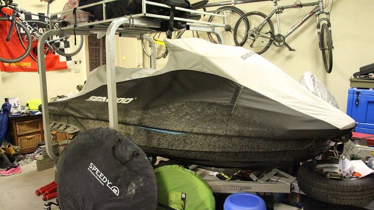 The jet ski seized from Mark Wallis. Picture: Australian Federal Police