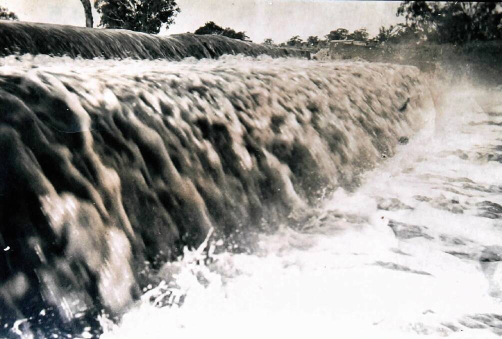 WATER WORKS: This is the only known photograph of the Old Junee government damn, taken in the early 1900s. Picture: Junee Historical Society