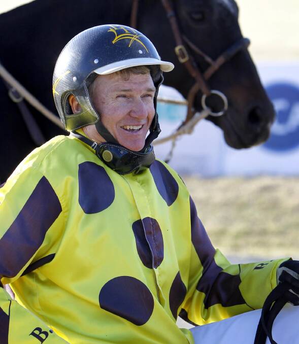 STRONG HAND: Trainer-driver Bruce Harpley has six horses in at Junee.
