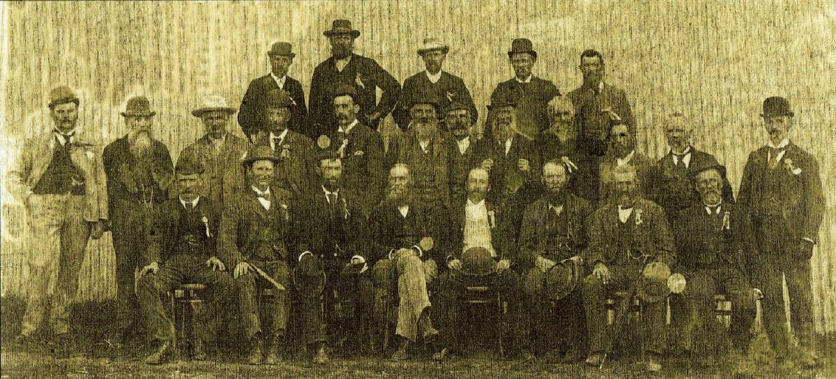 HOW IT HAS GROWN: The Junee Show Committee in 1891, just three years after the first show was held (photo clipped due to space restrictions).