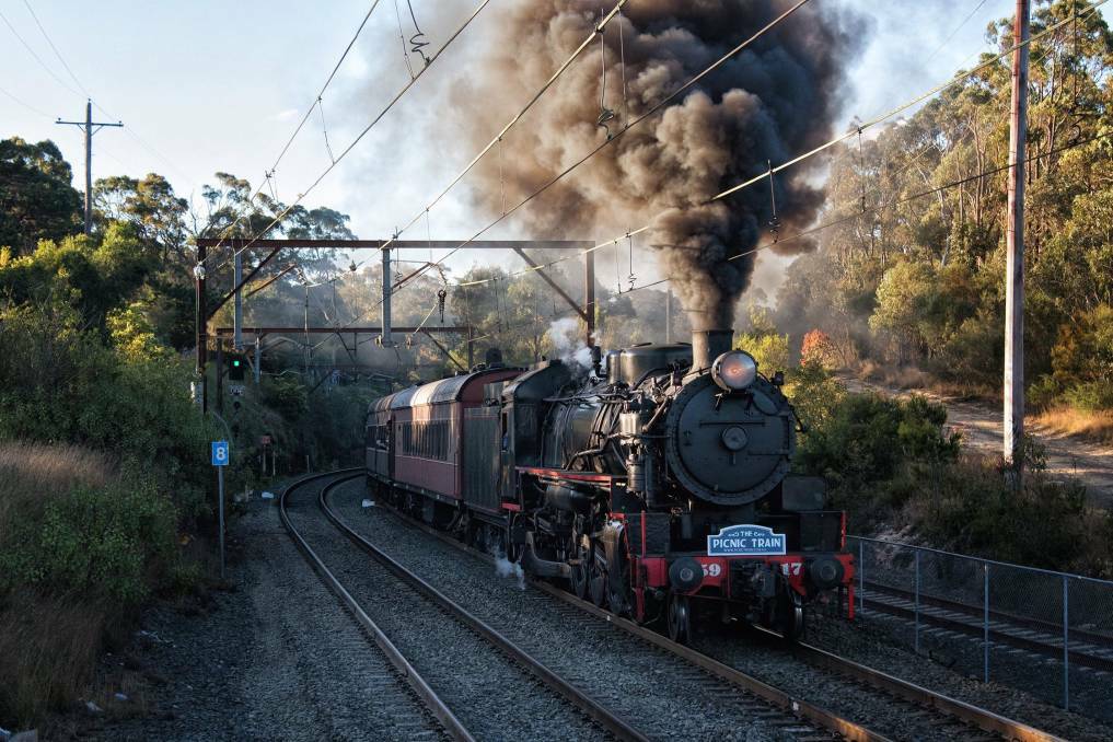  OLD WORLD: The 5917 Picnic Train journeys through the Hawkesbury region. Picture: Supplied