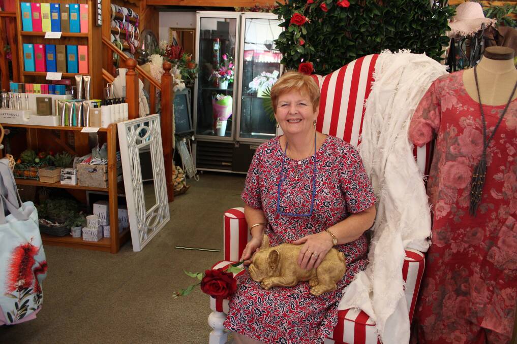 Kaye Vincent's Humphry Street window front has become an iconic part of Junee. Picture: Emma Horn