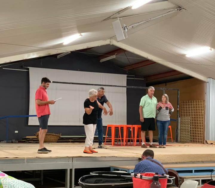STAGE SET: Cast and crew of the 'Caribbean Capers' take to the stage for rehearsals ahead of the May performance schedule. Picture: supplied