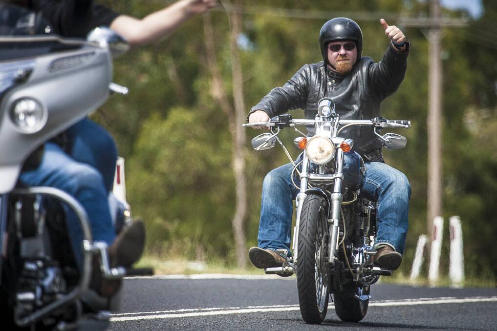 ON THE RUN: Last year saw 300 bikes descend on Junee. Picture: Chris Young
