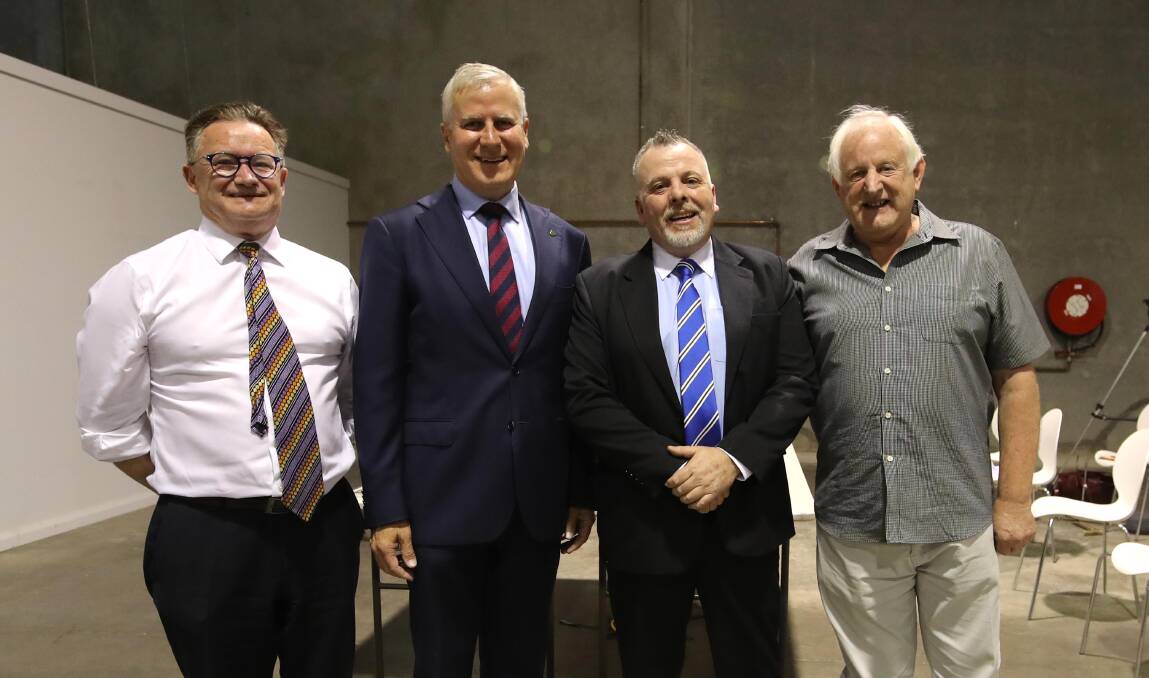 ON THE BALLOT: Labor's Mark Jeffreson, The Nationals' Michael McCormack, United Australia's Richard Foley and The Greens' Michael Bayles.