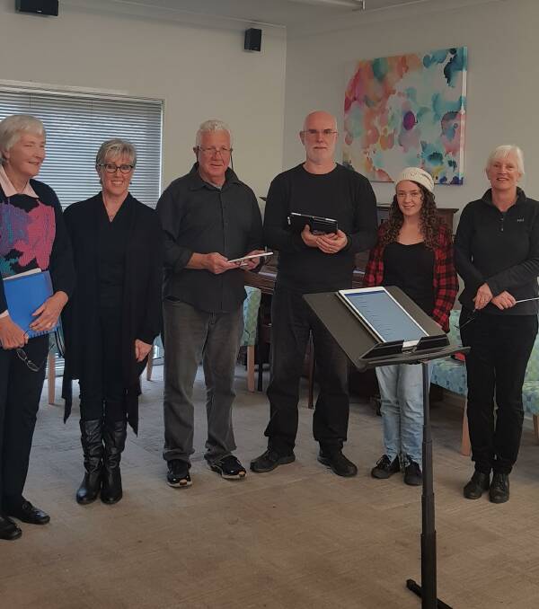 CHOIR CHAMPIONS: Members of Junee's choir rehearsing for the eisteddfod season at a performance in Wagga weeks ago. Picture: supplied