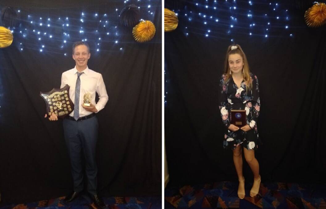 MOST VALUED: Max Riley (left) took out the Rookie Of The Year title, while Tahlia White (right) was awarded the junior club person of the year. Pictures: supplied