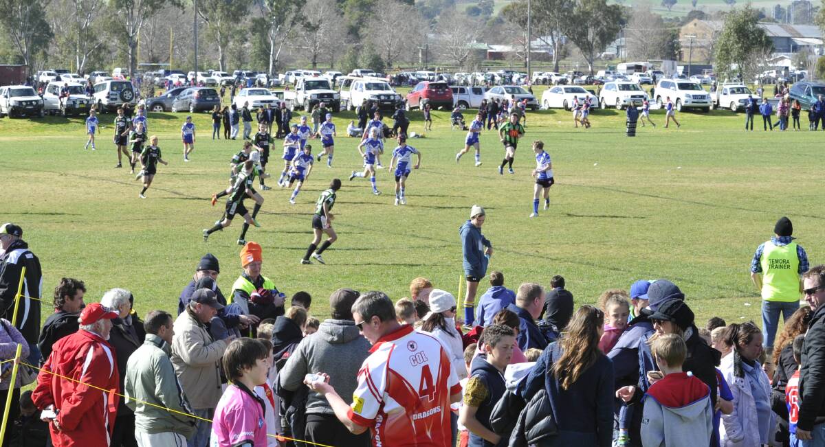 Riverina Schoolboys Rugby League Carnival at Laurie Daley Oval in 2014.