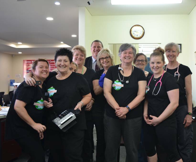 Staff at the Junee Medical Centre spent the last month raising funds for the Cerebral Palsy Research Foundation. Picture: supplied